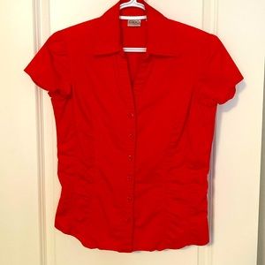 Cleo ladies crop sleeve blouse